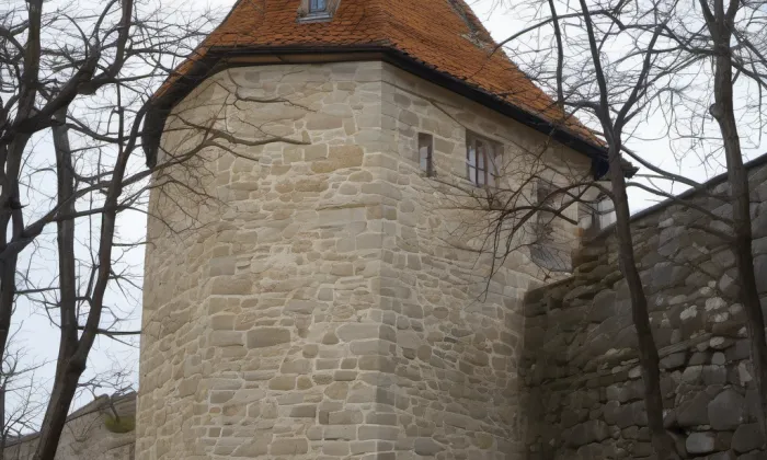 Městské opevnění v Žatci – noc