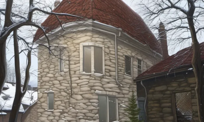 Městské opevnění v Žatci – zima