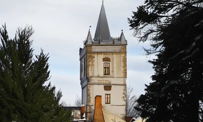 Městské opevnění ve Vysokém Mýtě – zima