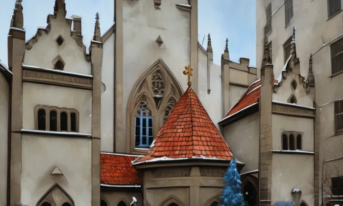 Maiselova synagoga – zima