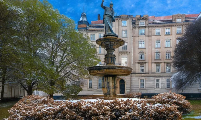 Medvědí kašna – zima