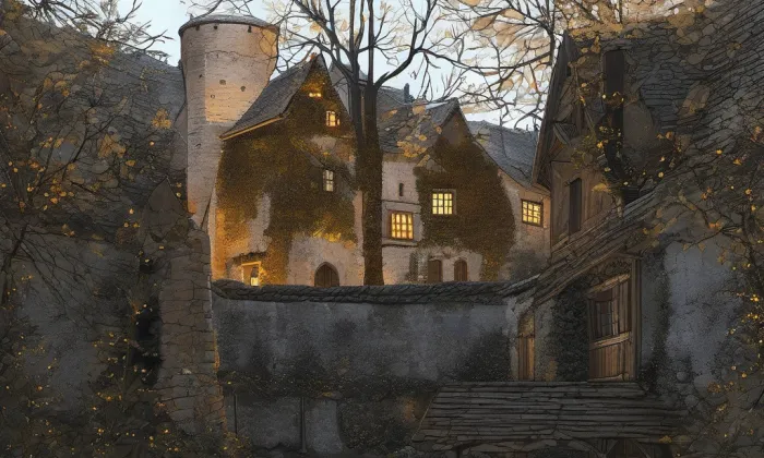 Myšlín (tvrz, okres Praha-východ) – noc