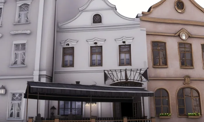 Náměstí Míru 142 (Jindřichův Hradec) – noc