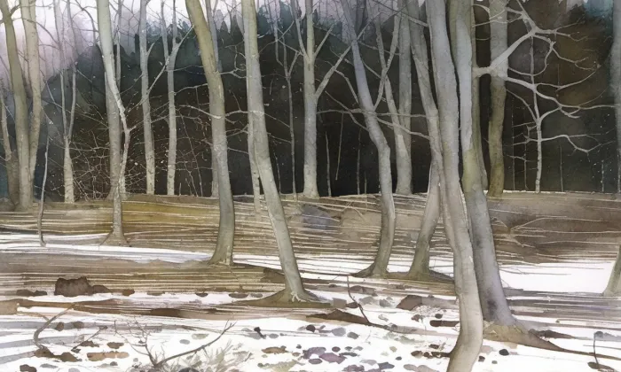 Na Rovinách – akvarel