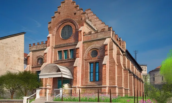 Nová synagoga ve Velkém Meziříčí – jaro