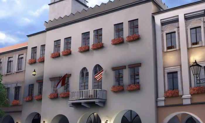 Novojičínská radnice – noc
