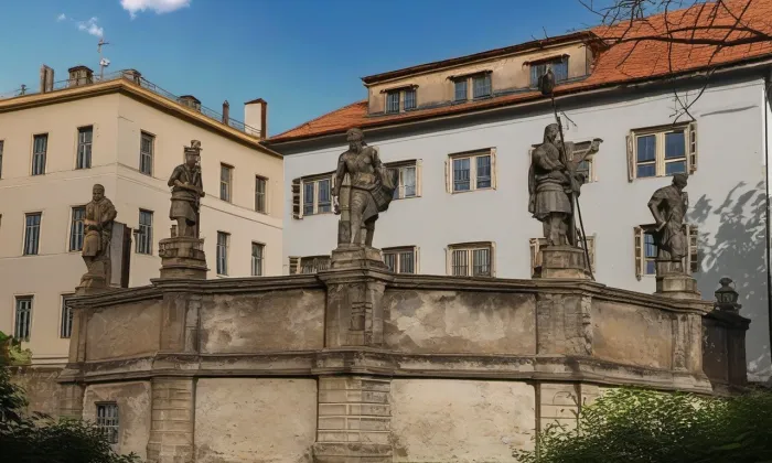 Novoměstská kašna – léto