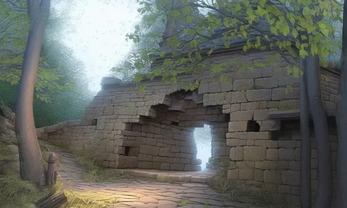 Obřany (hrad, okres Kroměříž) – noc