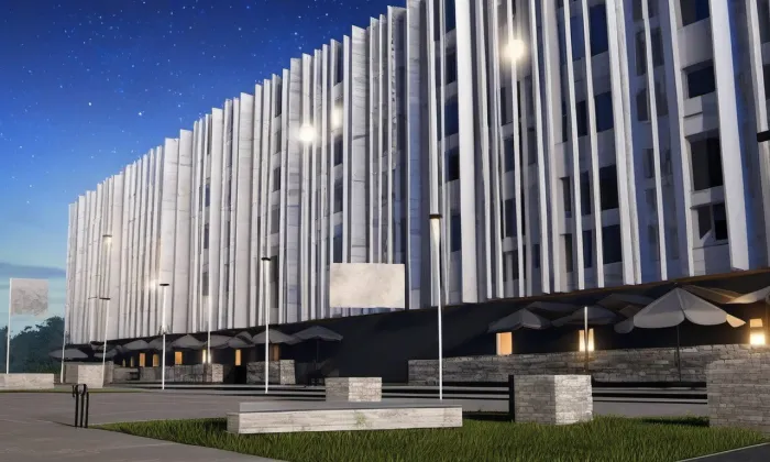 obchodní dům Labe – noc
