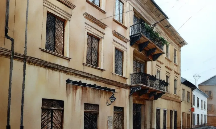 Oberleithnerův palác – akvarel