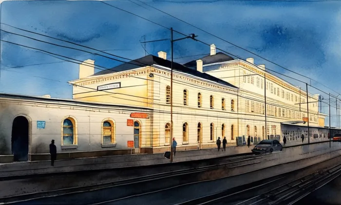 Opava východ – akvarel