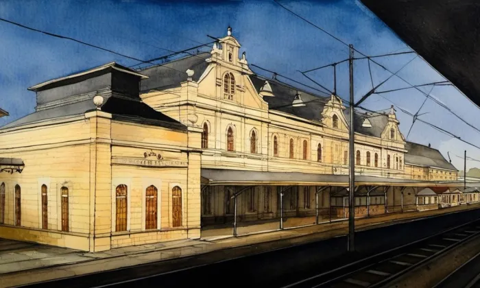 Ostrava-Svinov – akvarel