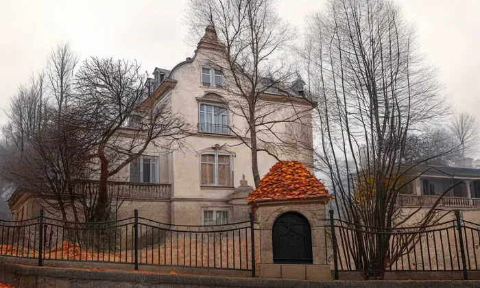Püschnerova vila – podzim