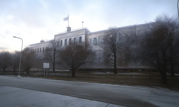 Palác škol – zima