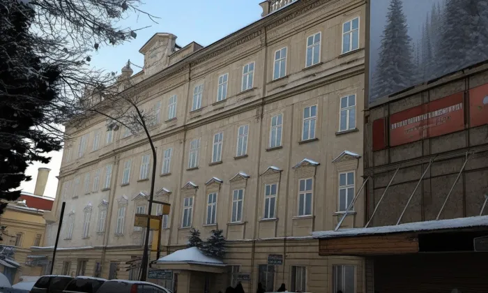Palác Porgesů z Portheimu – zima