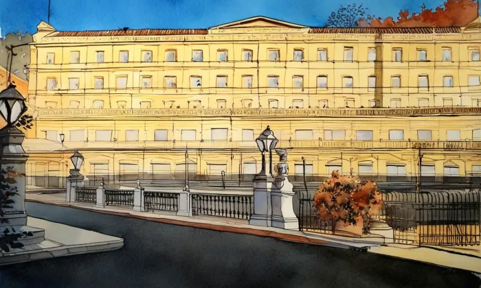 Parkhotel Richmond – akvarel