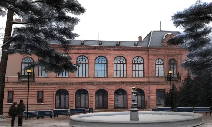 Pavlínin dvůr – zima