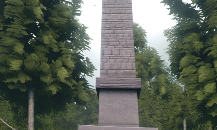 pomník bitvy roku 1813 (Přestanov) – noc
