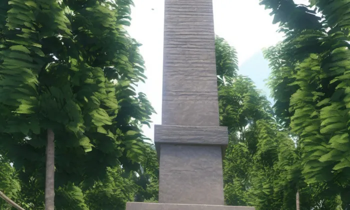 pomník bitvy roku 1813 (Přestanov) – léto