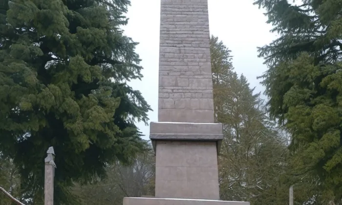 pomník bitvy roku 1813 (Přestanov) – zima