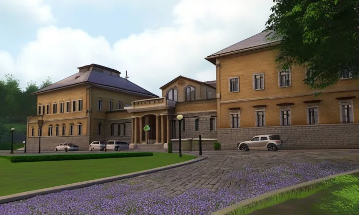 Psychiatrická nemocnice v Kroměříži – jaro