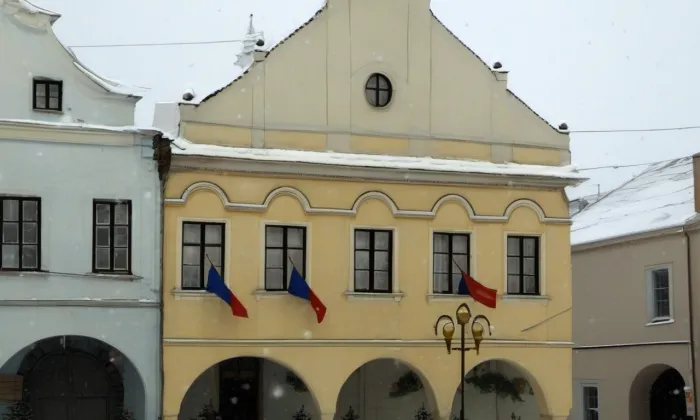 Radnice (Pelhřimov) – zima