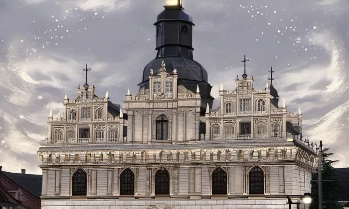 Radnice (Stříbro) – noc