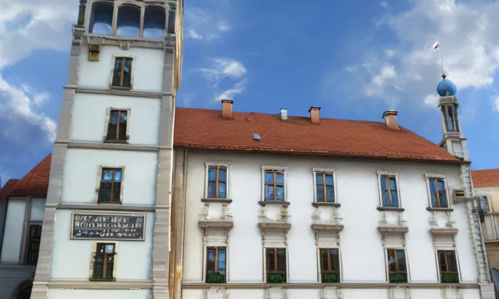 radnice v Třeboni – léto