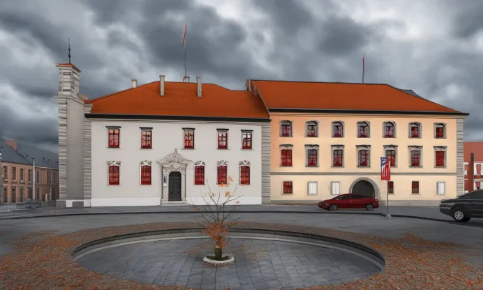radnice ve Slavkově u Brna – podzim