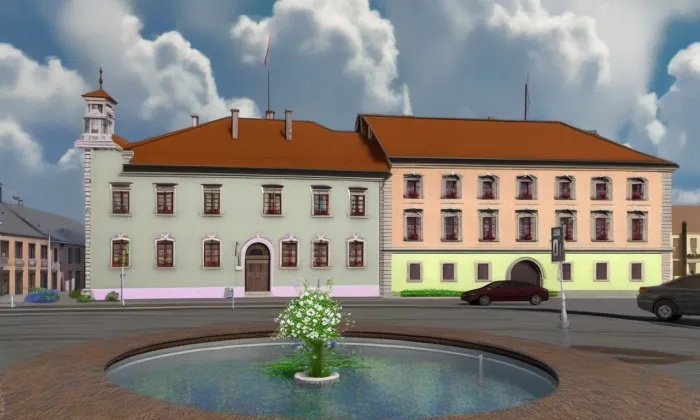 radnice ve Slavkově u Brna – jaro