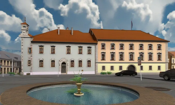 radnice ve Slavkově u Brna – léto