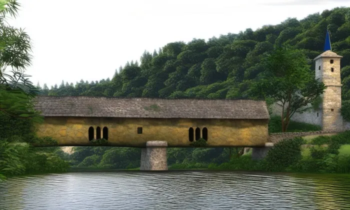 Radošovský most – léto