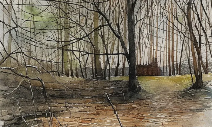 Radonice – akvarel