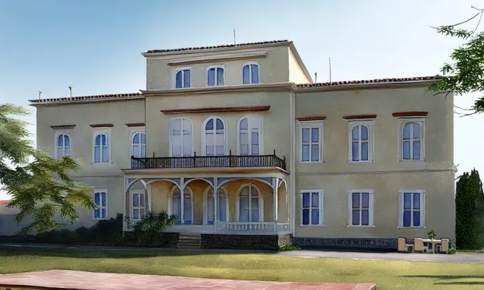 Robertova vila – akvarel