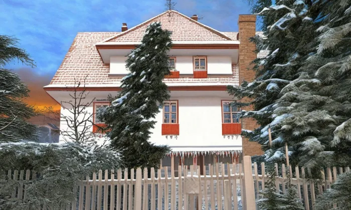 Rodinný dům Jakuba Demla – zima