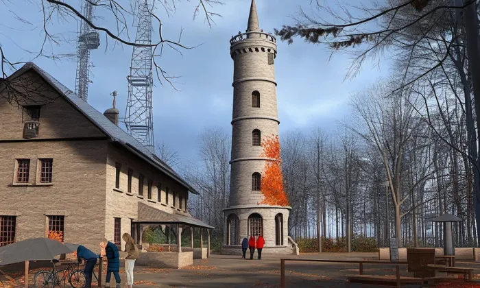Rozhledna na Jedlové – podzim