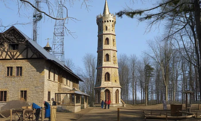 Rozhledna na Jedlové – iluminace