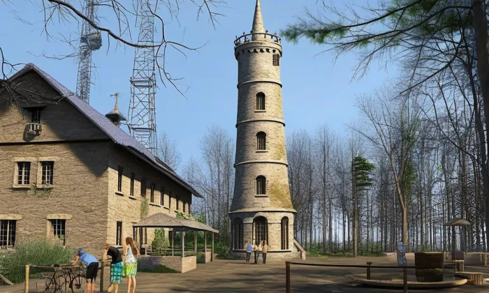 Rozhledna na Jedlové – léto