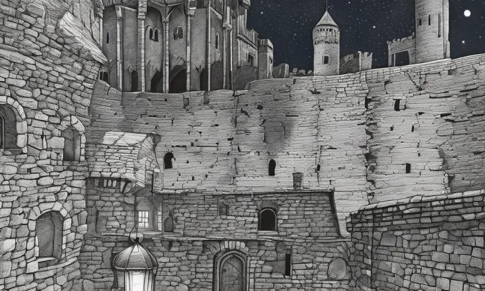 Skály (hrad, okres Žďár nad Sázavou) – noc