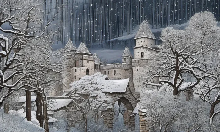 Skály (hrad, okres Žďár nad Sázavou) – zima