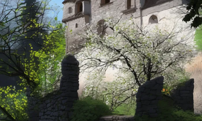 Skalní hrad Svojkov – jaro