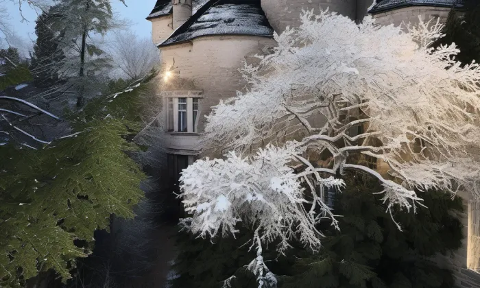 Skalní hrad Svojkov – zima