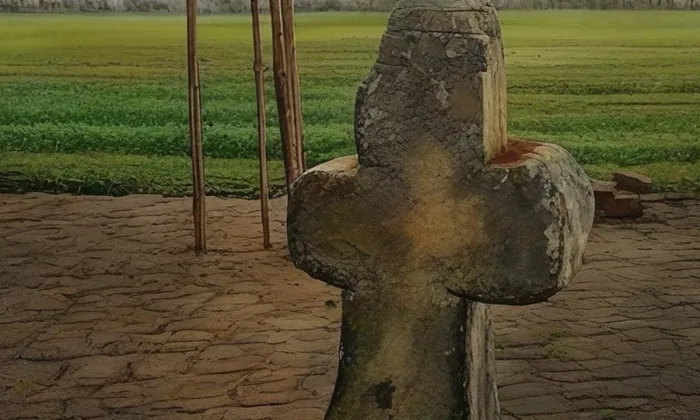 Smírčí kříž (Martinice) – akvarel