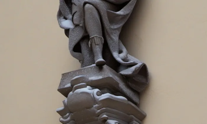 Socha Karla IV. (Karlovy Vary, 1739) – zima