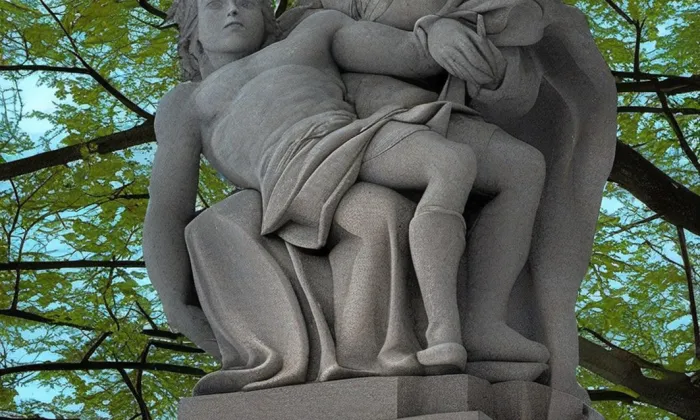 Socha Pieta – zima