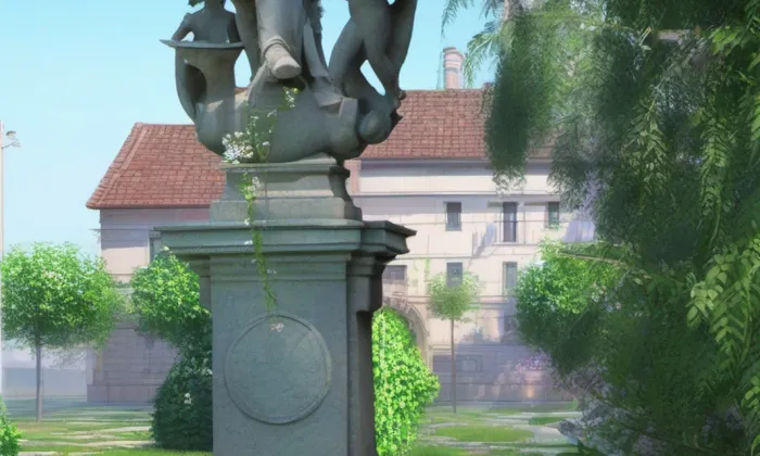 Socha svatého Jana Nepomuckého (Heřmanův Městec) – jaro