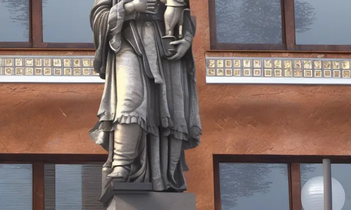Socha svatého Jana Nepomuckého (Přeštice) – noc