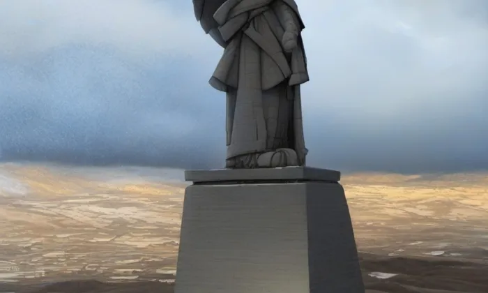 Socha svatého Jana Nepomuckého (Skorošice) – zima