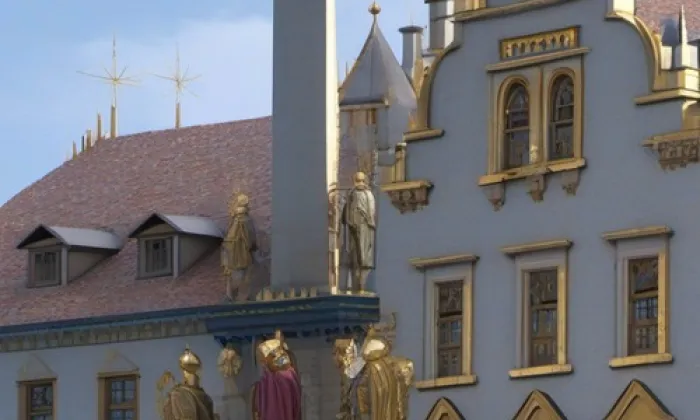 Sousoší Nejsvětější Trojice (Loket) – iluminace