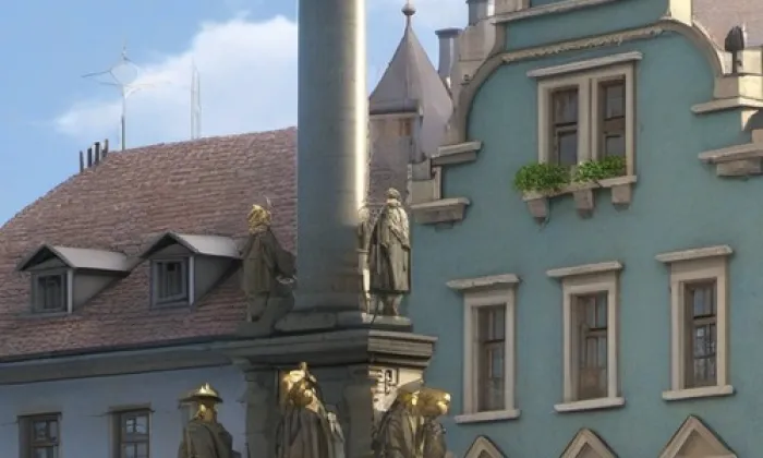 Sousoší Nejsvětější Trojice (Loket) – léto